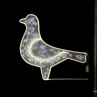 Светодиодная Консоль "Голубь" 150 х 140см, Белый, 220В