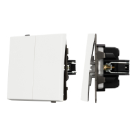 Механизм выключателя двухклавишный проходной SWT-TENDO-MKP2-SFPL-WH (230V, 10A) (Arlight, Матовый белый)