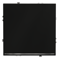 Проходной переключатель встраиваемый VOLTUM S70 одноклавишный с подсветкой 10А, (черный матовый)