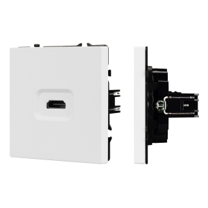ARL NOBE Розетка HDMI софт-тач белый кварц SCT-MHD1-SFPL-WH (Arlight, -)