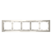 Рамка стеклянная VOLTUM S70 на 5 постов, (кашемир, стекло)