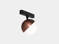 SY-LINK-SFCF-10-WW, накладной светильник-шар металл+стекло, кофе, 10Вт, 48В, 3000К