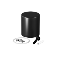 Торцевая металлическая заглушка для гибкого неона Nemo D25 черный