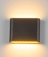 Светильник  WC2117 наcтенный  220V LED 2*3  6W теплого белого цвета. Цвет: черный