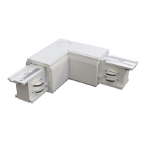 Коннектор угловой внутренний Trinity белый для накладной трековой системы Technical TRA005CL-31W-R