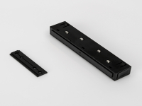 SY-LINK-CN-DT-BL, коннектор прямой для встраиваемых шинопроводов, 48В, черный (1 конн,1 пласт,1