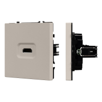 Механизм HDMI розетки SCT-NOBE-MHD1-SFPL-CA (Arlight, Кашемир)