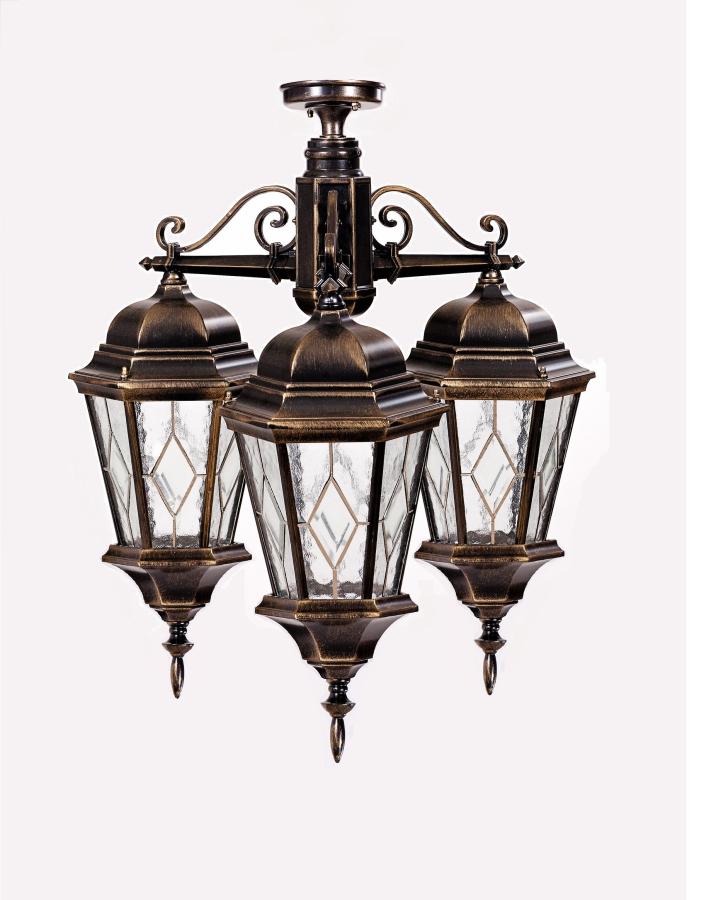 Люстра потолочная уличная 91470MA/3 cover Gb ромб