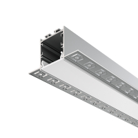 Алюминиевый профиль скрытого монтажа 71x35 для светодиодной ленты Led Strip ALM-7135-S-2M