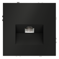 Розетка компьютерная встраиваемая VOLTUM S70 RJ45 кат.6, (черный матовый)