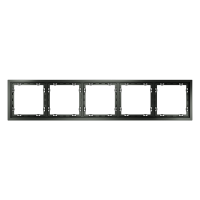 Рамка пластиковая VOLTUM S70 на 5 постов, (титан)