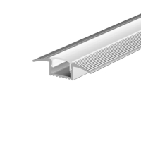 Алюминиевый профиль встраиваемый в пол 37x10 (Серебро, 2 м), ALM-3710-S-2M 636022