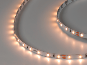 Лента светодиодная SMD 2835, 60 LED/м, 4,8 Вт/м, 24В , IP20, Теплый белый