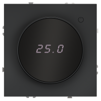 Терморегулятор электронный VOLTUM S70 с индикацией и датчиком, для теплого пола, (графит)