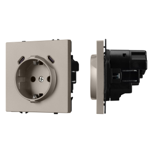 Механизм розетки с USB зарядкой SCT-NOBE-MUCC-SFPL-CA (230V, 16A) (Arlight, -)