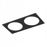 Рамка для светильника MJ, двойная, черный