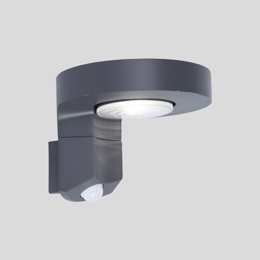 Светильник настенный на солнечных батареях датчиком движения P9067-Pir Gr