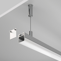 Алюминиевый профиль подвесной - накладной 20x20 для светодиодной ленты Led Strip ALM-2020B-S-2M