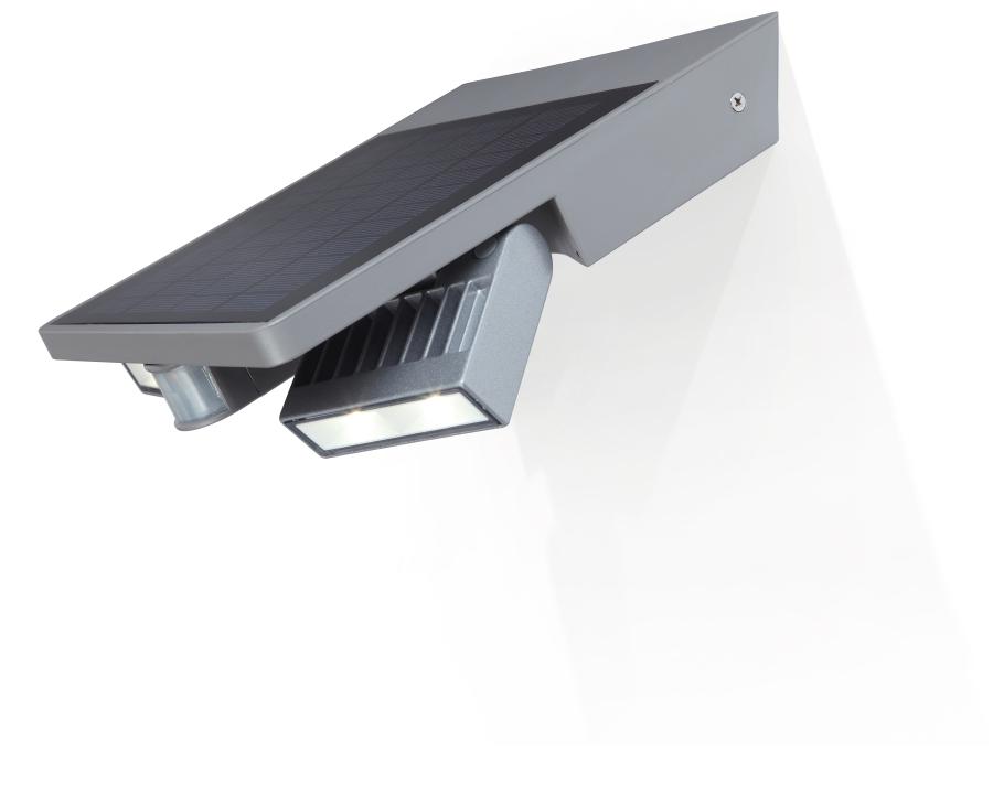 Светильник настенный на солнечных батареях датчиком движения P9012 S