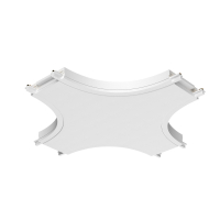 Коннектор питания X-образный Radity белый для накладной трековой системы Technical TRA084CX-11W