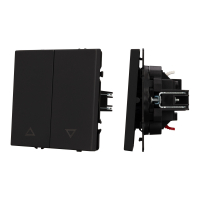 Механизм выключателя управления шторами SWT-NOBE-MKR2-SFPL-BK (230V, 10A) (Arlight, Черный оникс)