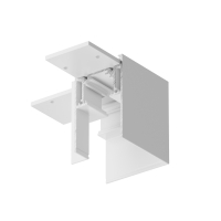 Коннектор угловой Gravity накладной белый для накладной трековой системы Technical TRX010CL-21W