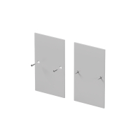 Комплект заглушек (для профиля 65×42) 2 шт., ALM-6542-EC 642056