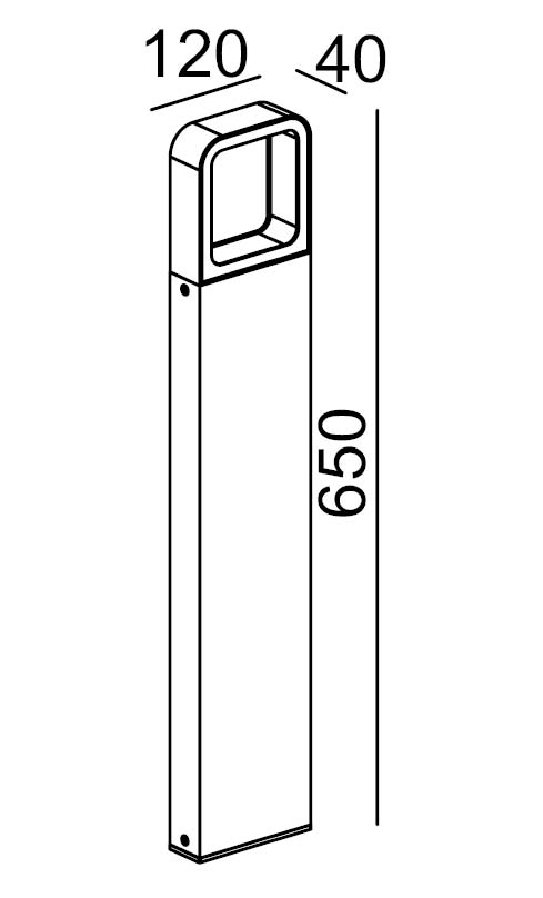 Наземный светильник W61865-650 Gr