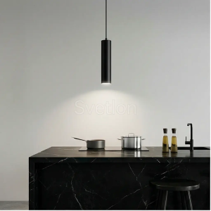 Светильник LED «Цилиндр», HB1530 15W 3CCT h=30см d=5,5см IP20 черный