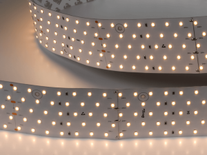 Лента светодиодная 5x DSG 2835 WW 350L-V24-IP33, 3000 K, 875 LED, 31W/m, 2500*58*2 mm, LUX