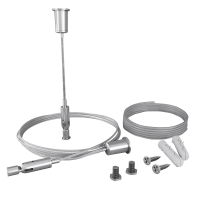 Комплект подвесов для радиусного профиля 2м с проводом питания к светодиодной ленте Led Strip ALM-3535R-PE-2M