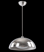Светильник подвесной  HB5001 1*E27  d=500mm h=250mm. Цвет: chrome+silver