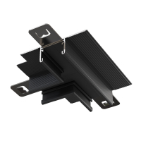 Т- образный коннектор встраиваемый под ГКЛ 12,5 мм Basity, черный, для встраиваемой трековой системы Technical TRA172CT-12B