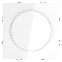 Светорегулятор встраиваемый VOLTUM S70 поворотно-нажимной 600 Вт, (белый глянцевый)