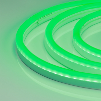 Лента герметичная WAVE-SIDE-A120-12x25mm 230V Green (12 W/m, IP67, 50m, wire x2) (Arlight, Грибовидная форма)