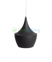 Светильник подвесной  HB1002 1*E27 d=240mm h=310mm. Цвет: черный + золото