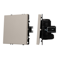 Механизм выключателя одноклавишный перекрёстный SWT-NOBE-MKX1-SFPL-CA (230V, 10A) (Arlight, Кашемир)