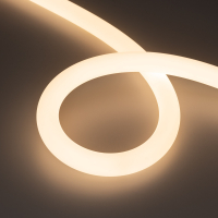 Лента герметичная MOONLIGHT-TOP-FP-X1088-D25mm 24V Warm3000 (20 W/m, IP65, 5m, wire x1) (Arlight, Вывод прямой, 3 года)