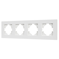 Рамка пластиковая FRM-PERIO-PL-4-WH (Arlight, -)