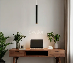 Светильник LED «Цилиндр», HB2040 20W 3CCT h=40см d=5,5см IP20 черный