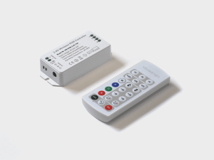 Контроллер RGB, 2.4G с пультом, 21 кноп., DC12/24V, <16A(MAX), SW-RGB-2.4G-16A