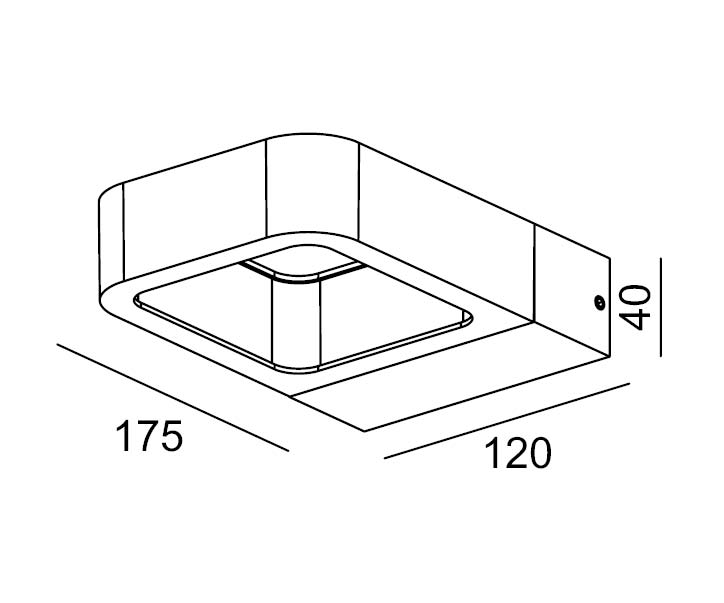 Настенный светильник W61865 Gr