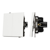 Механизм выключателя двухклавишный непроходной SWT-TENDO-MK02-SFPL-WH (230V, 10A) (Arlight, Матовый белый)