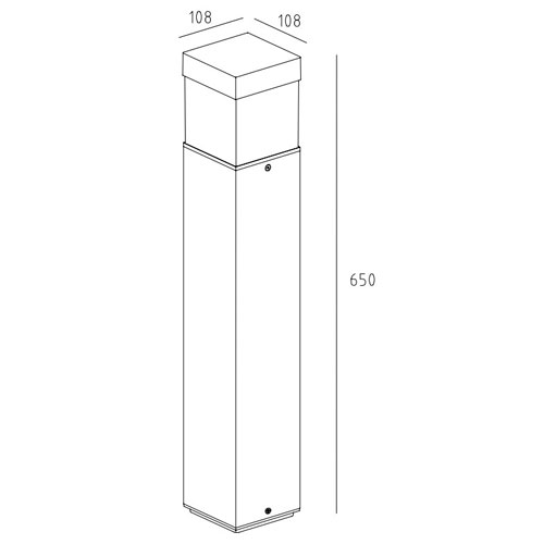 Наземный светильник W61852-650 Gr
