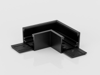 SY-LINK-CNLV-S1S-BL, коннектор угловой горизон.для накладного низкопрофильного шинопровода, черный