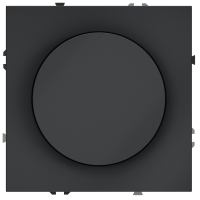 Светорегулятор встраиваемый VOLTUM S70 поворотно-нажимной 600 Вт, (графит)