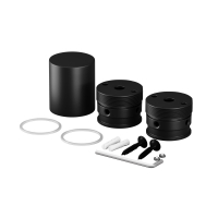 Набор для вертикального накладного монтажа гибкого неона Nemo D18 черный