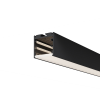 Радиусный профиль 35x35 линейный черный 2.5м для светодиодной ленты Led Strip ALM-3535R-B-D-2.5M