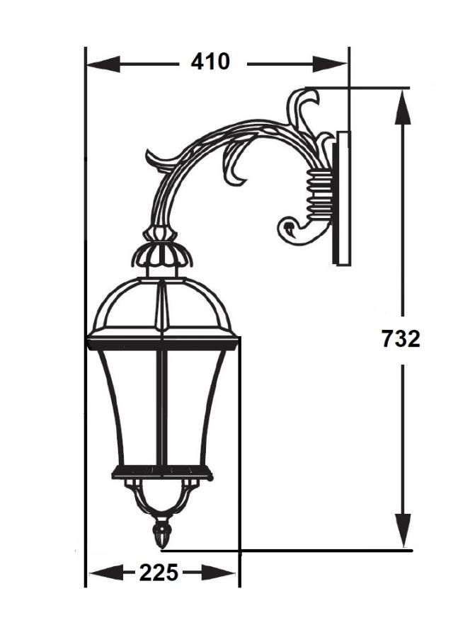 Настенный светильник 95202L/16L Bl