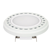 Лампа AR111-UNIT-G53-12W- Warm3000 (WH, 120 deg, 12V) (Arlight, Металл)
